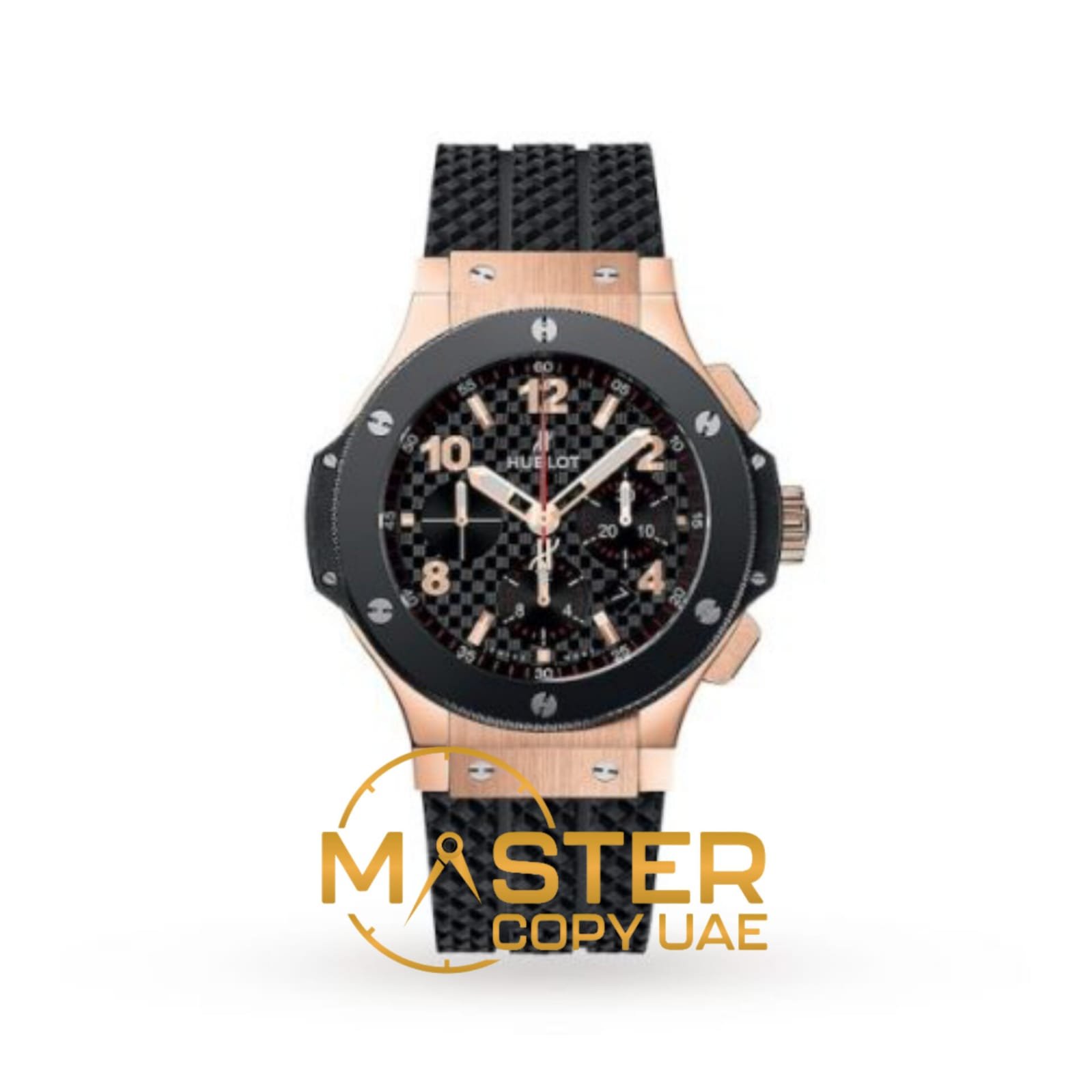 Replica Hublot Big Bang Men Automatic Black Rubber Watch 301.PB.131.RX